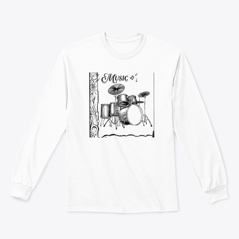 🎵 Drum Kit Music Graphic Tee