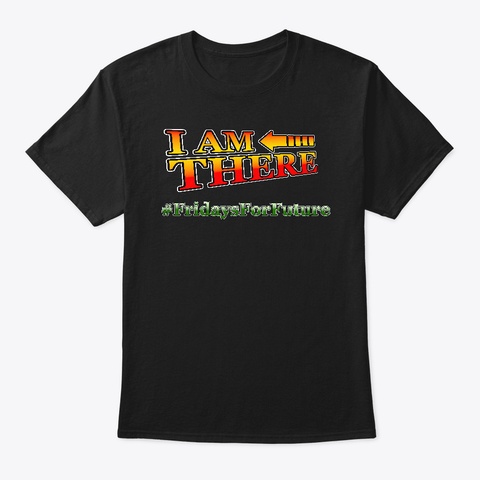 Fridays For Future  Design Black T-Shirt Front