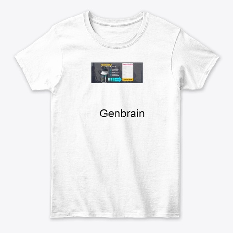 Brain Boosting Supplement Pills White T-Shirt Front