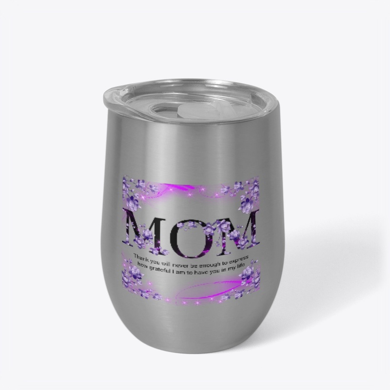 MOM Purple Floral Design