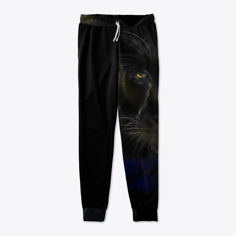 Black Leopard Jogger