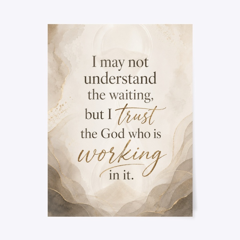 Gods Timing Wall Art Print