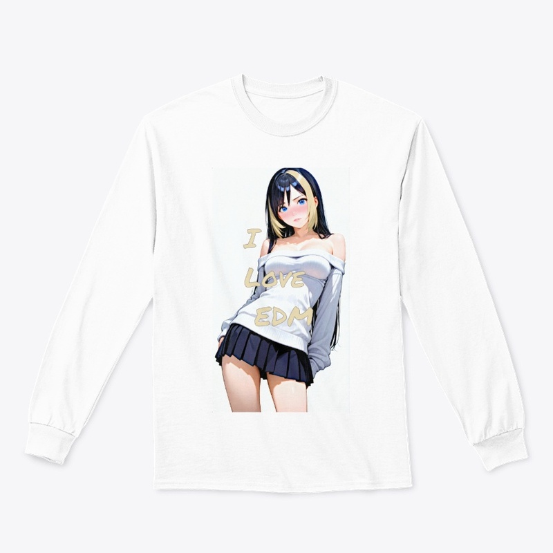 I Love EDM Anime Girl