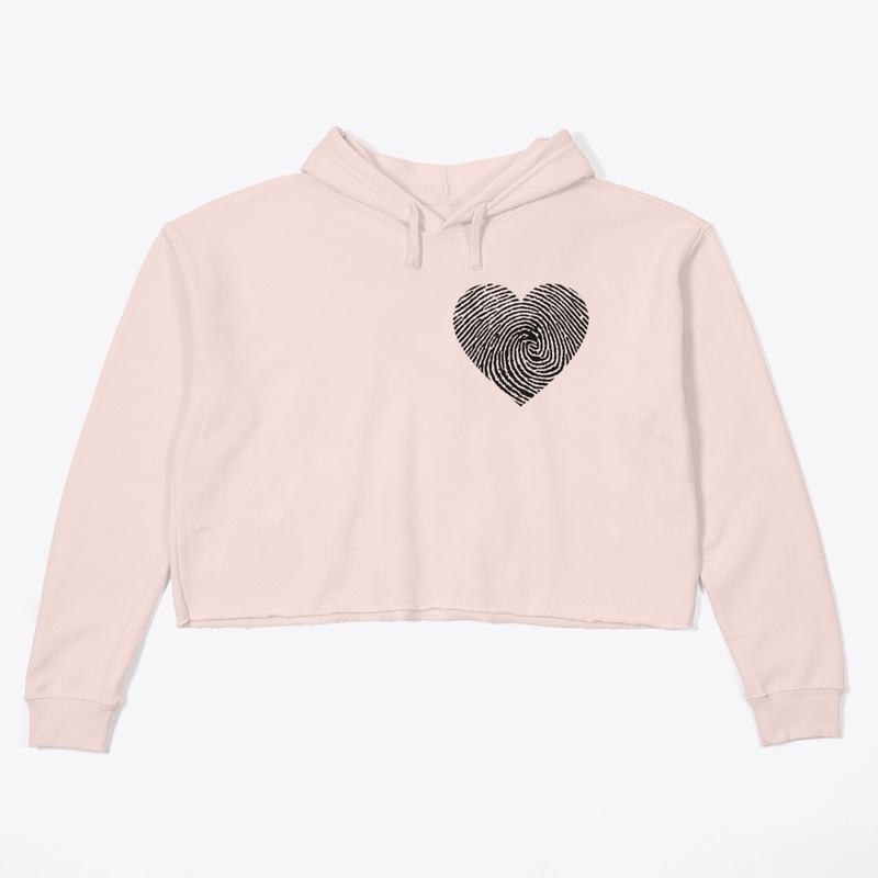 Crop Sweater Love Finger Print