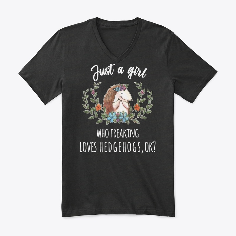 Girl Freaking Loves Hedgehogs Boho Style