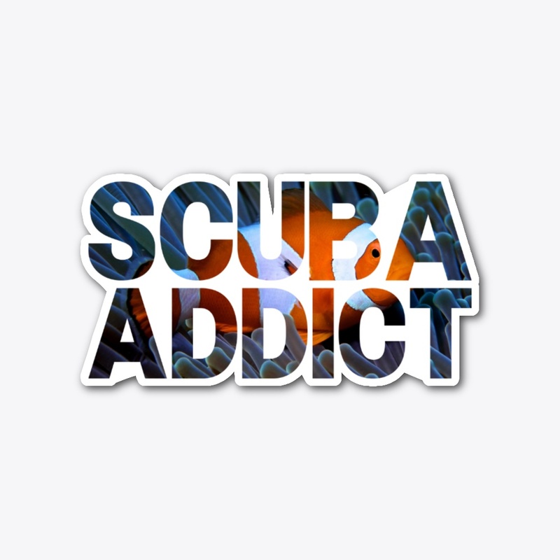 Scuba addict clown fish
