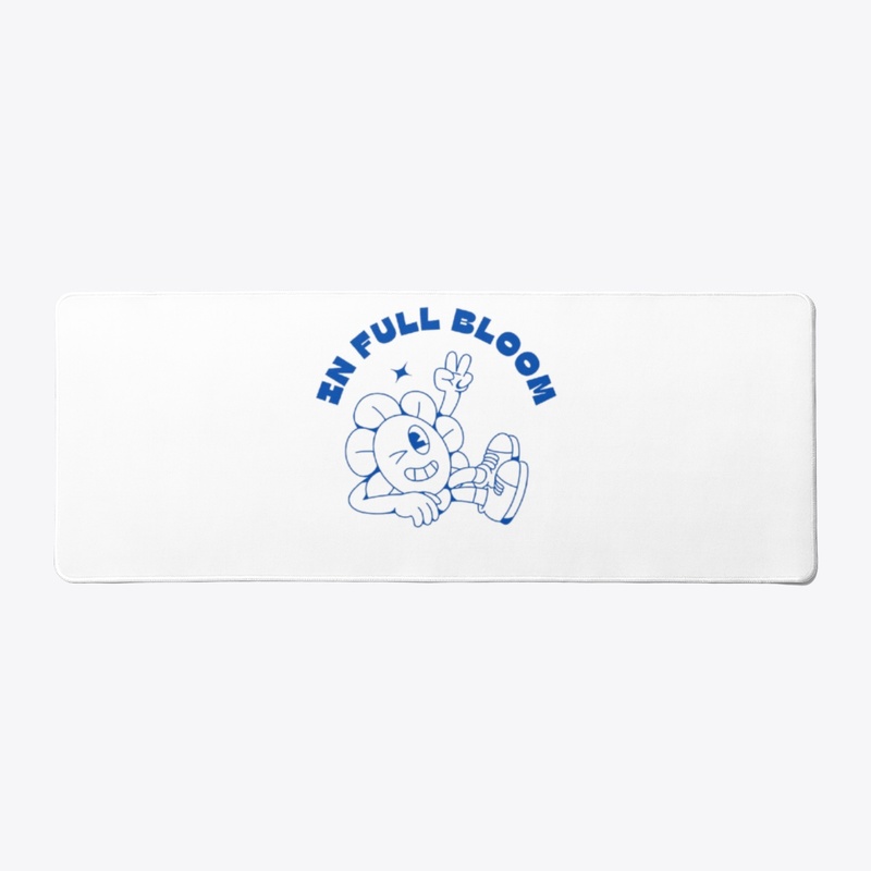 In Full Bloom – Blue Aesthetic Sticker