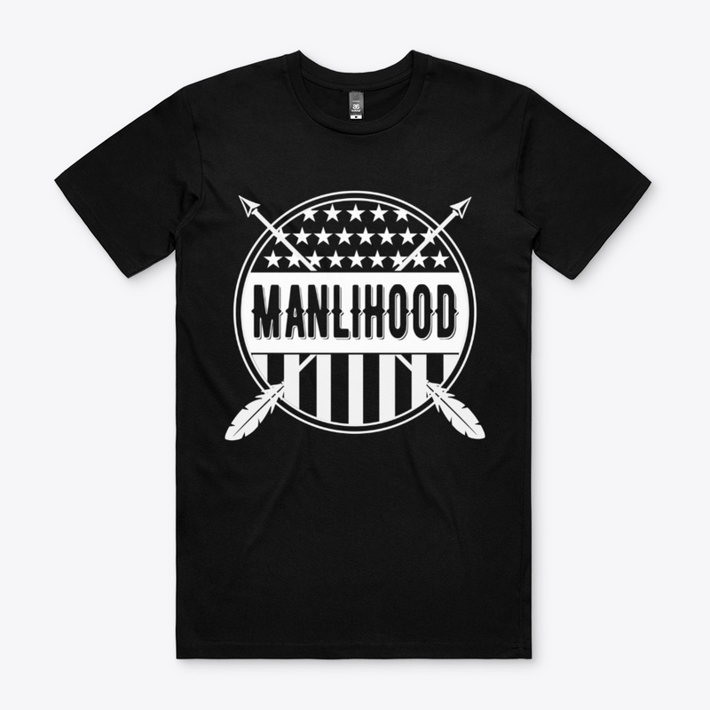 Stars and Stripes Manlihood White Logo