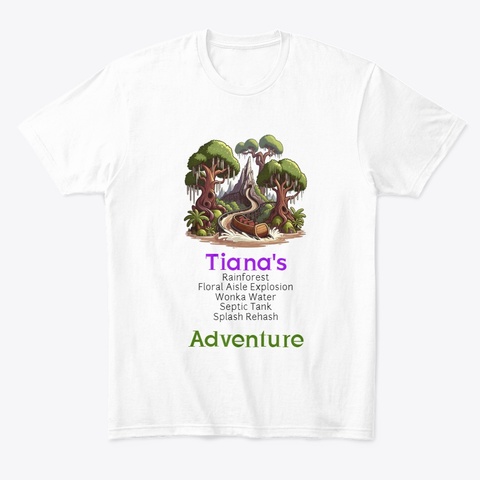 Tiana Adventure White Maglietta Front
