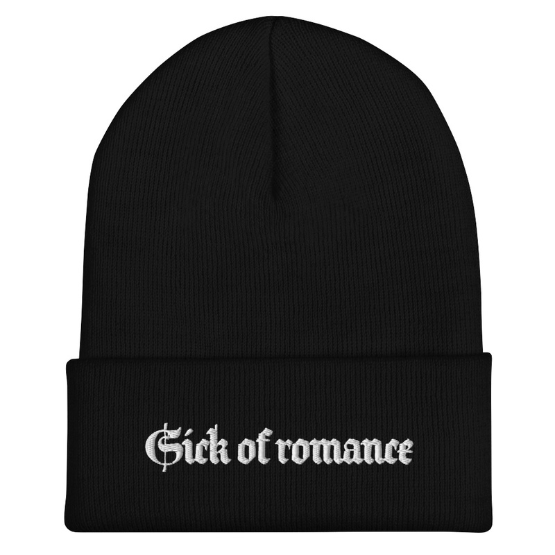 Sick of romance beenie
