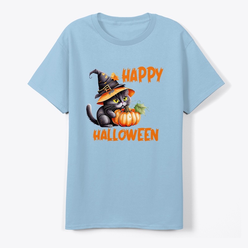 Halloween Cat Shirt , Halloween Tshirt