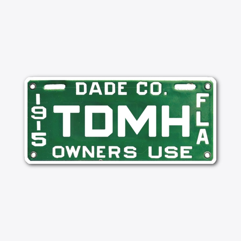 Dade County 1915 License Plate design