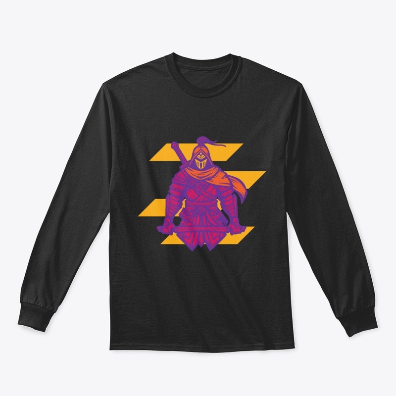neon ronin striped knight