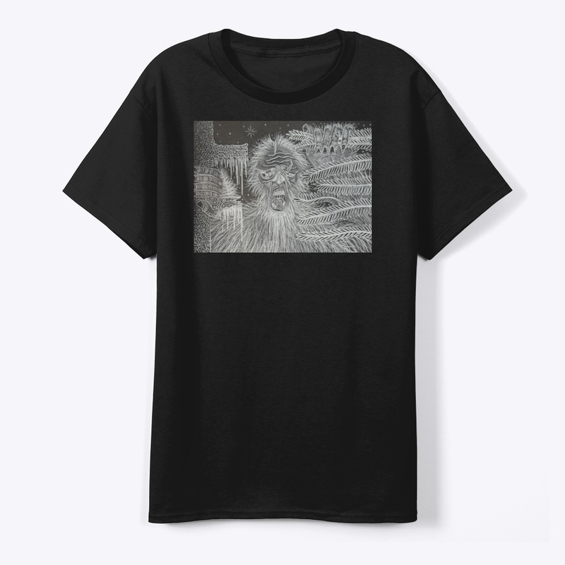 Snarling Bigfoot in the Pines