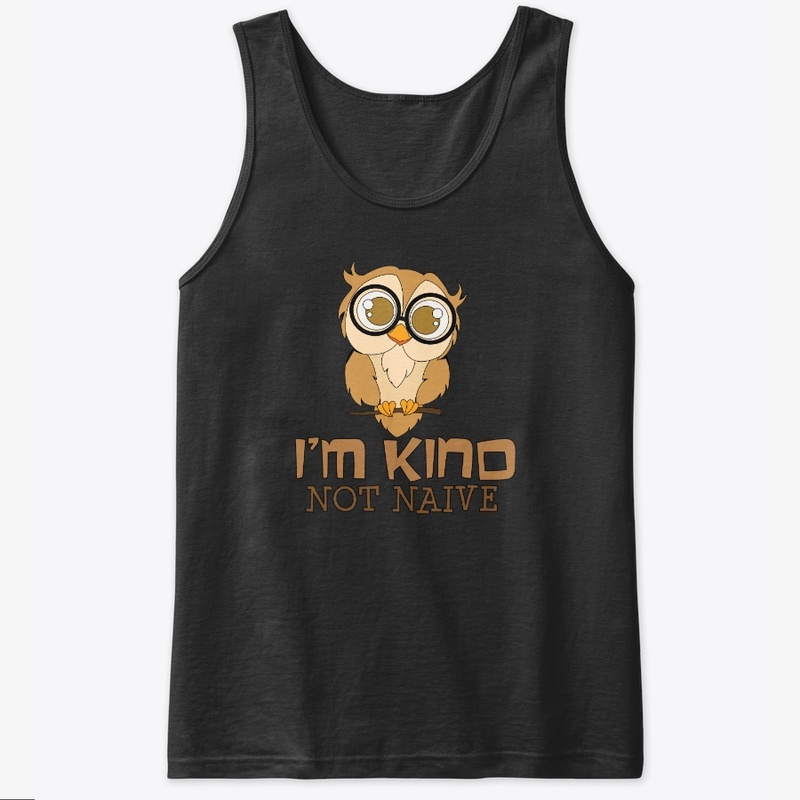 Kind Not Naive Teacher Owl With Glasses 