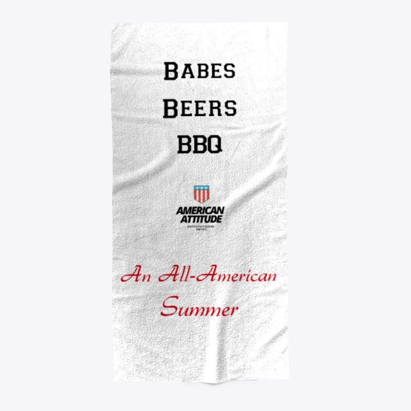 Babes Beers BBQ-Beach Towel