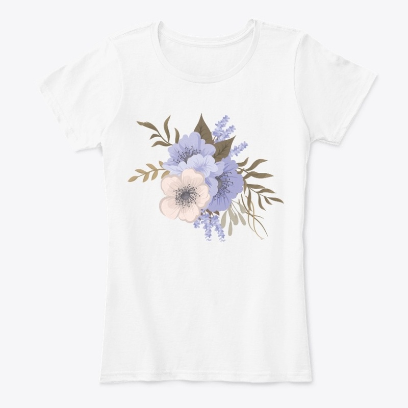 Realistic Blue Flower Design