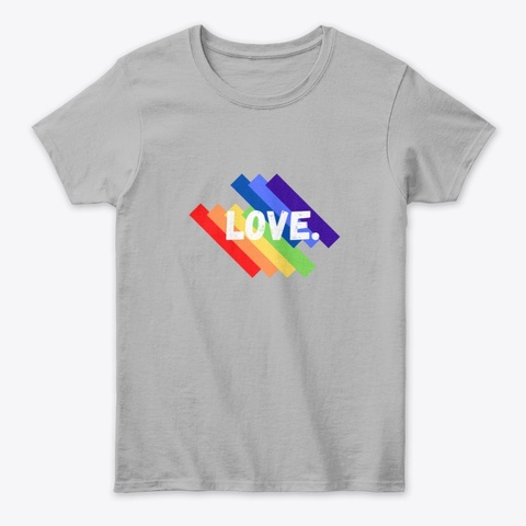 Love.
 Sport Grey T-Shirt Front