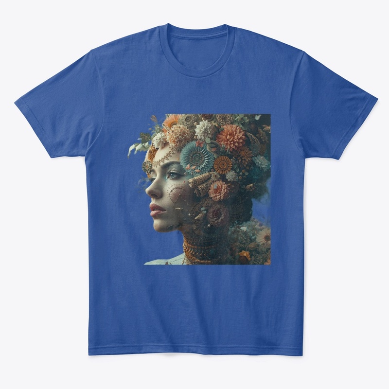 Surreal Floral Portrait with Steampunk