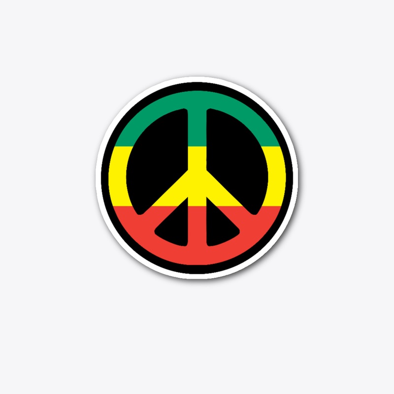 Peace Rasta Reggae Sticker