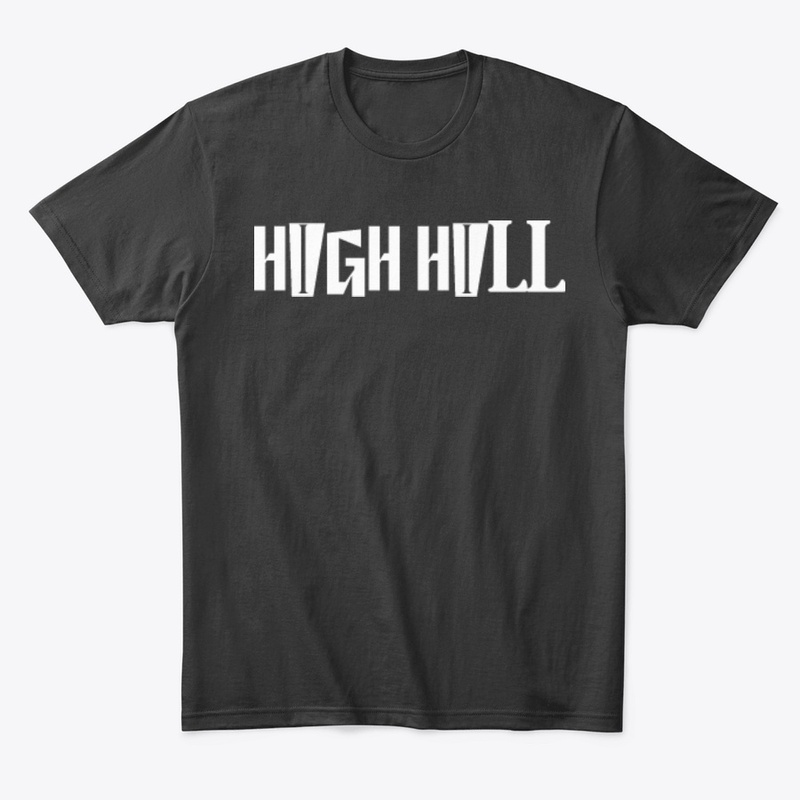 HIGH HILL MUSIC FONT TEE BLACK AND WHITE