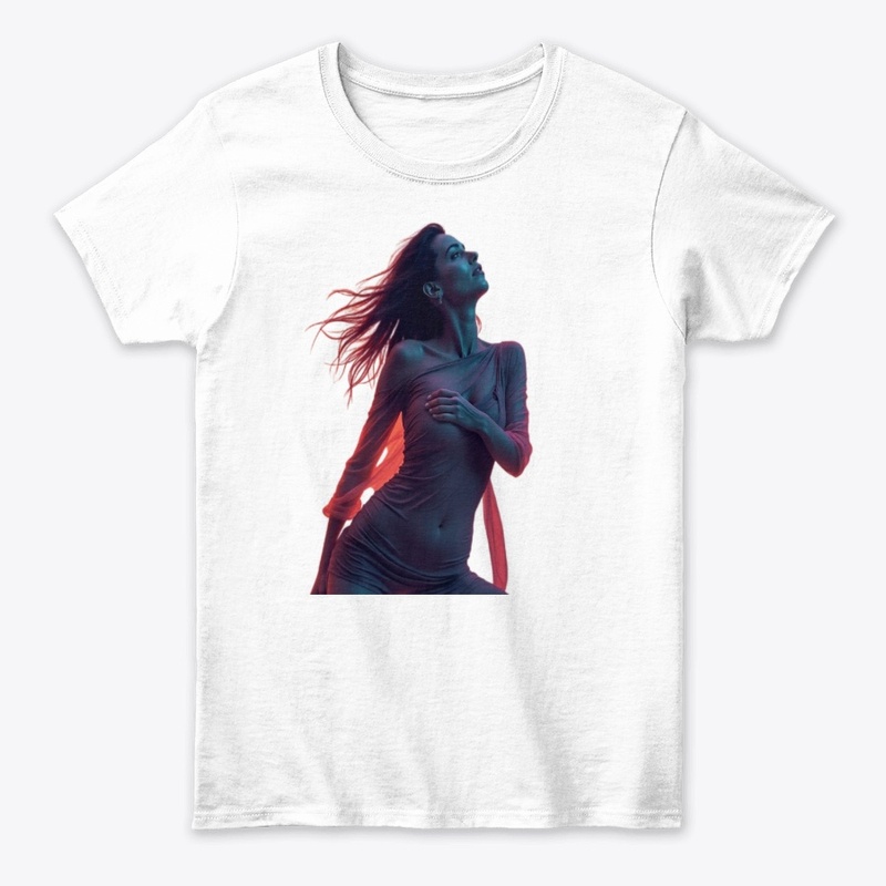 Neon Elegance – Electric Night Portrait
