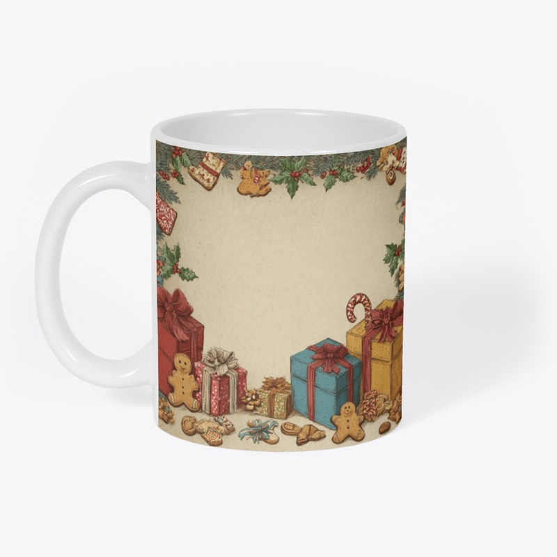 Sweet Christmas Gingerbread Gifts Frame