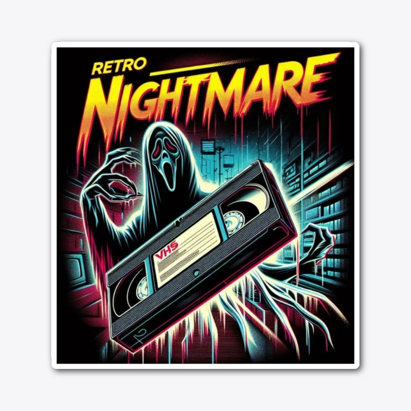 Retro VHS Nightmare Horror Design 