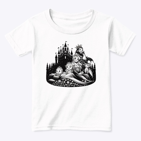 Princess Alaska & Family White  Kaos Front
