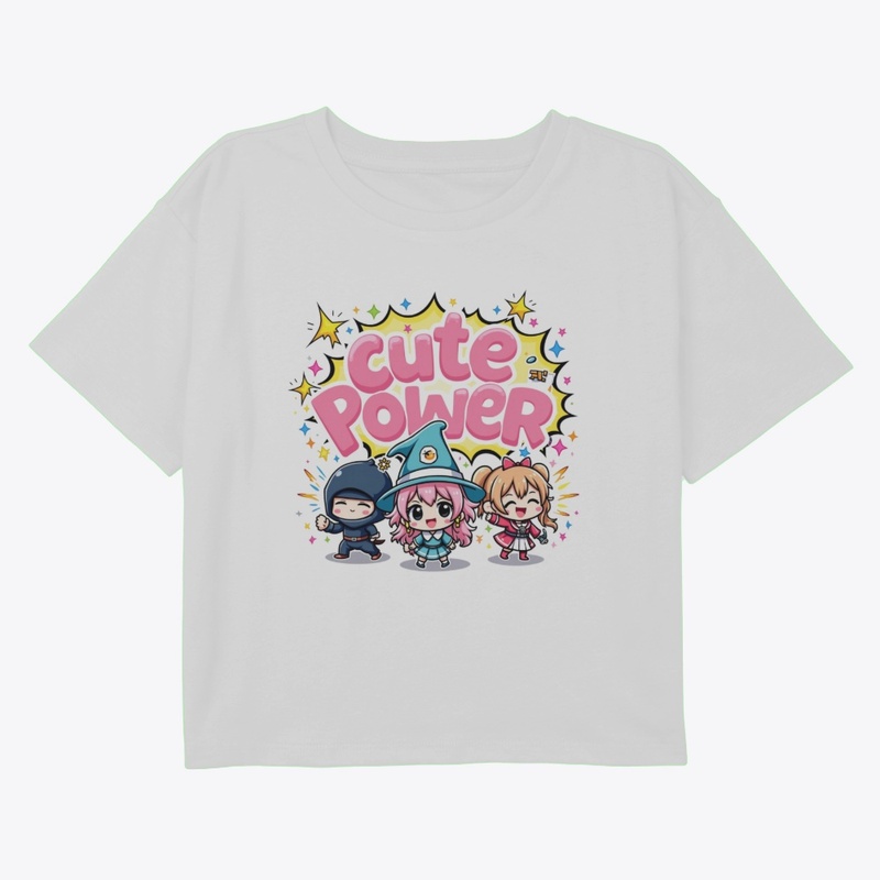 Cute Power Chibi Anime Trio Design