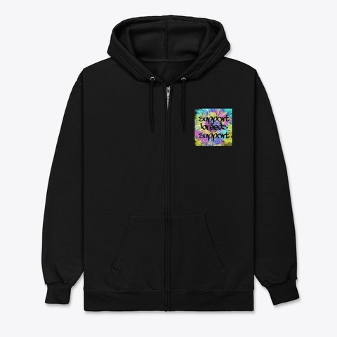 Tie Dye Sbs #2 Black T-Shirt Front