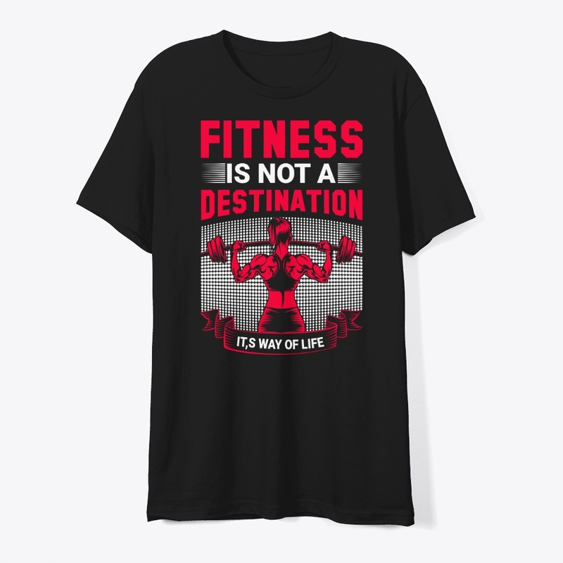 Train Hard – No Excuses Gym Tee