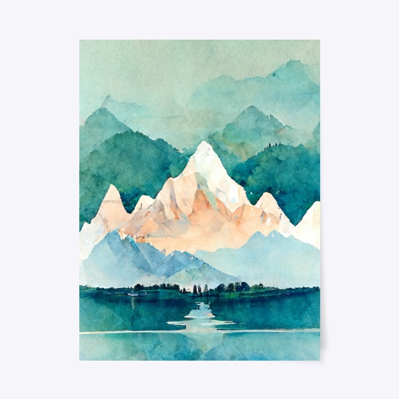 Water Color Mountain