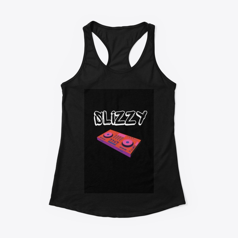 SLIZZY Black customized T-shirt 