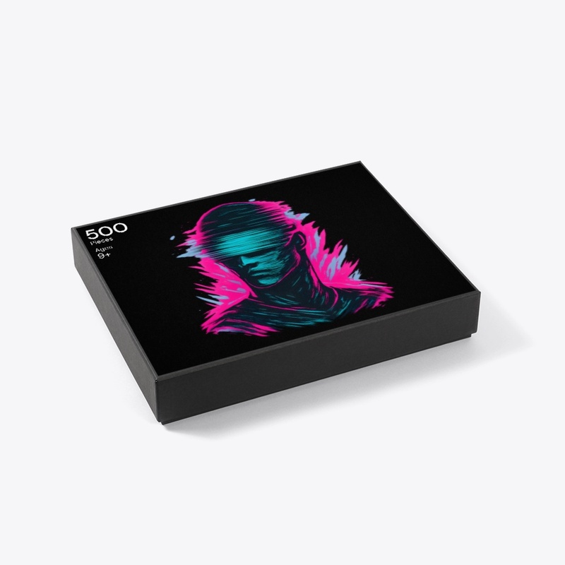 Glitched Mind – Neon Warrior Tee
