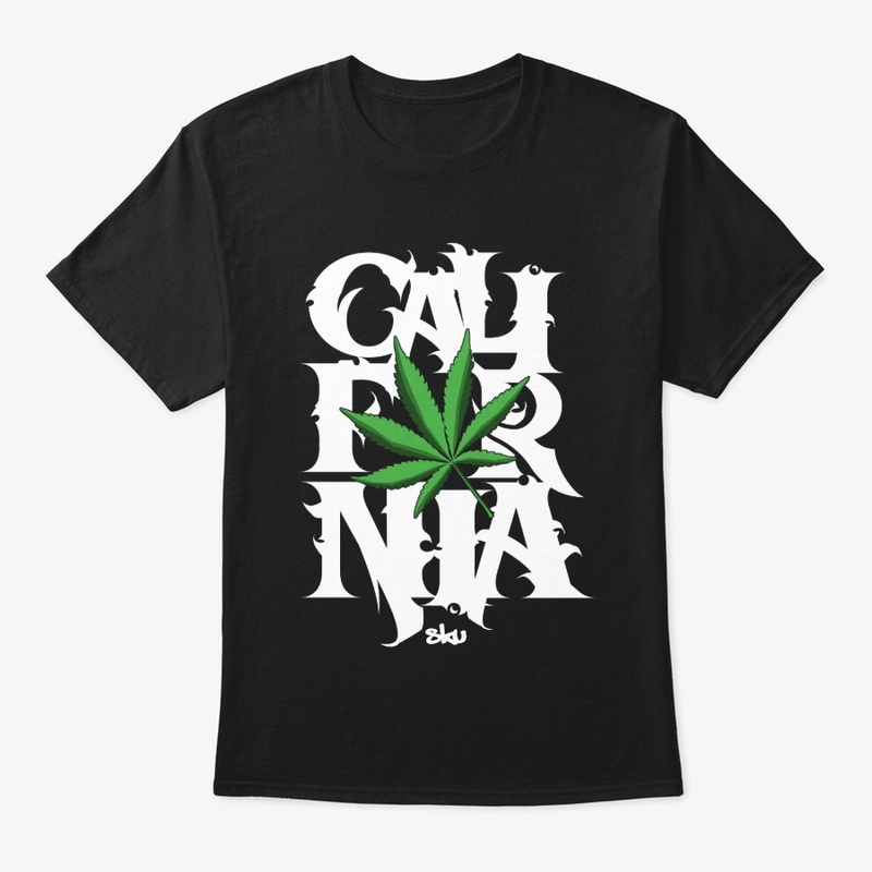 SKU California Bud Leaf white lettering