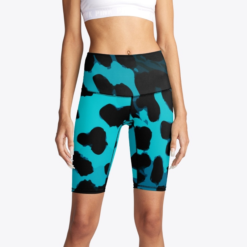 Turquoise Abstract Cheetah Print  