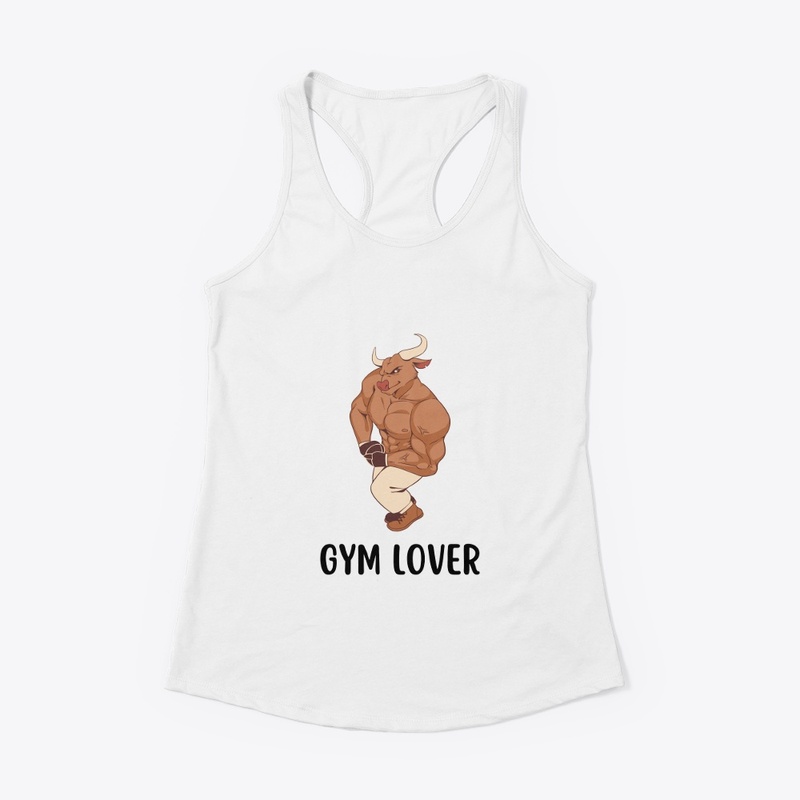 Premium 'Gym Lover' White T-Shirt