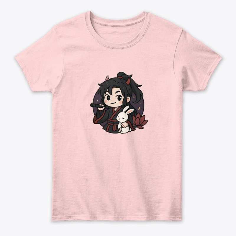 Wei Wuxian Chibi Art | Flute &amp; Bunny