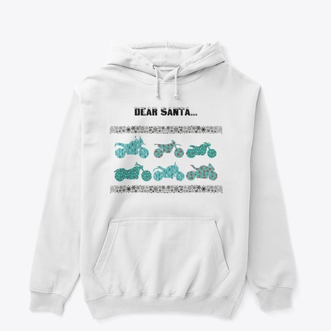 Dear Santa.. Bike Please! White T-Shirt Front