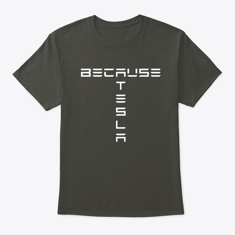 BecauseTesla T logo (white print)