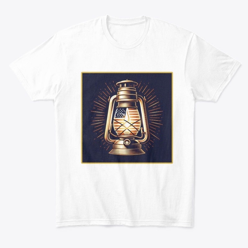 Lantern Flag 1776 July 4th Tee