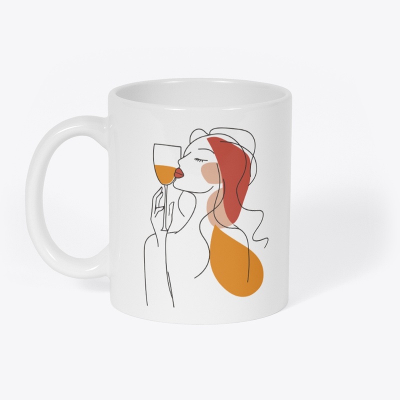 Abstract Minimalist Art for Wine Lovers