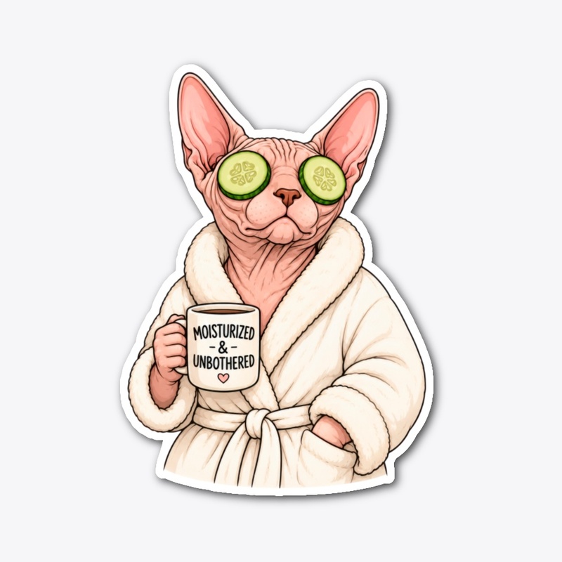 Moisturized & Unbothered Sphynx Cat