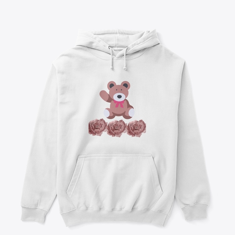 Teddy and 3 Roses