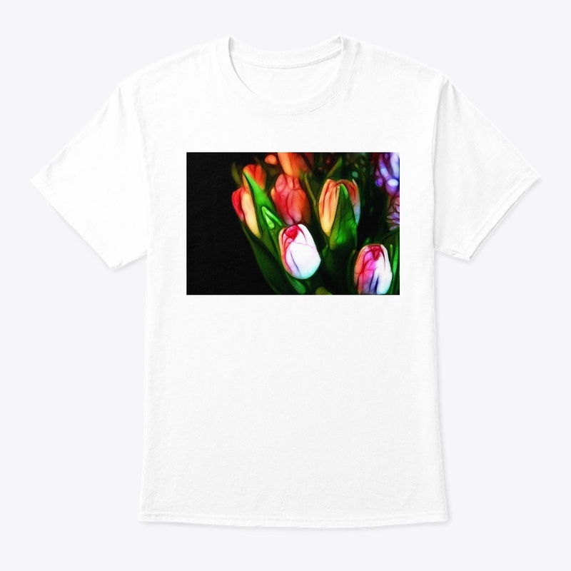 Abstract Pink Tulips