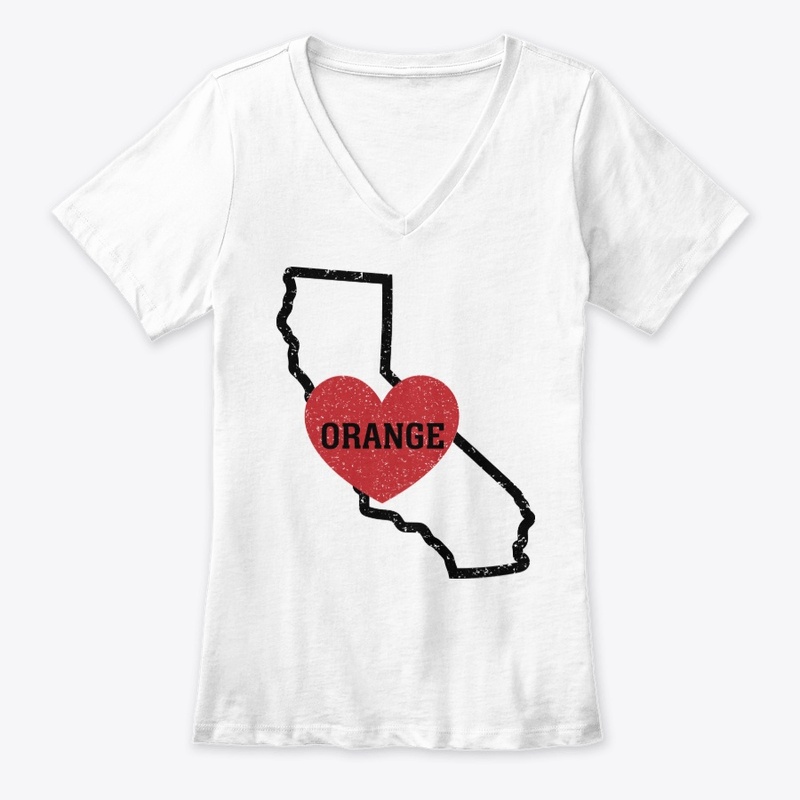 Orange California Heart Shirt 