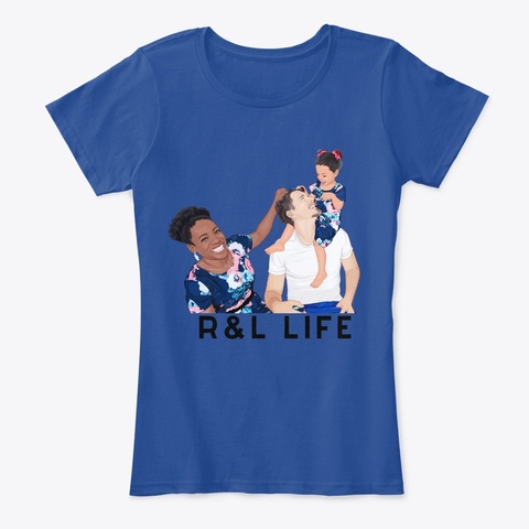 R & L Fam Deep Royal  T-Shirt Front