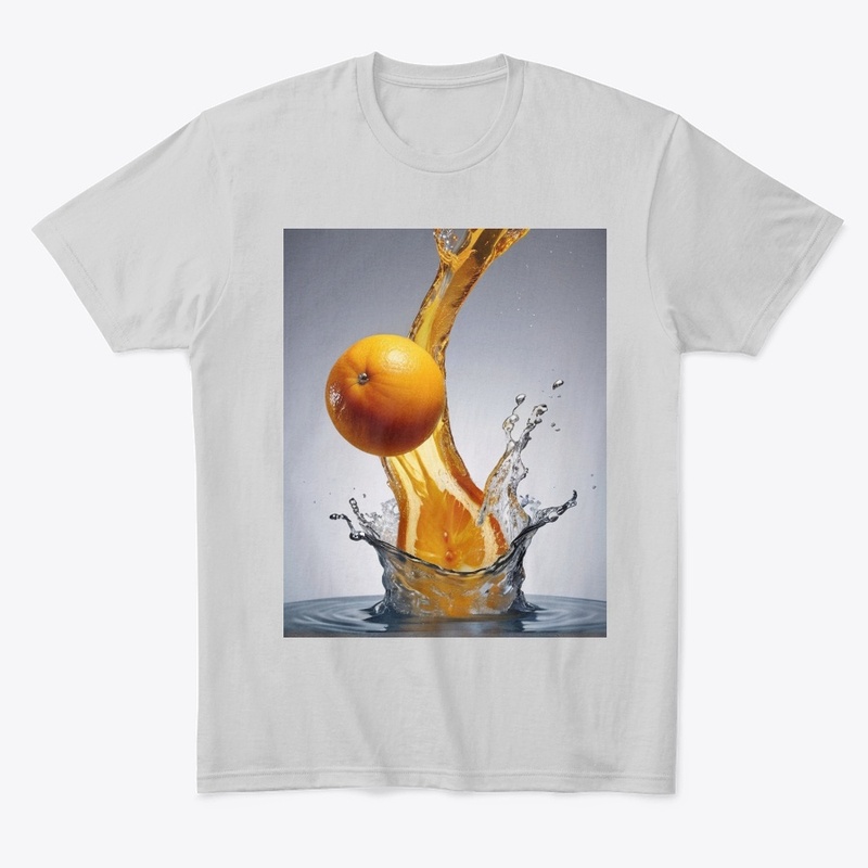 Orange, sinking in water tank