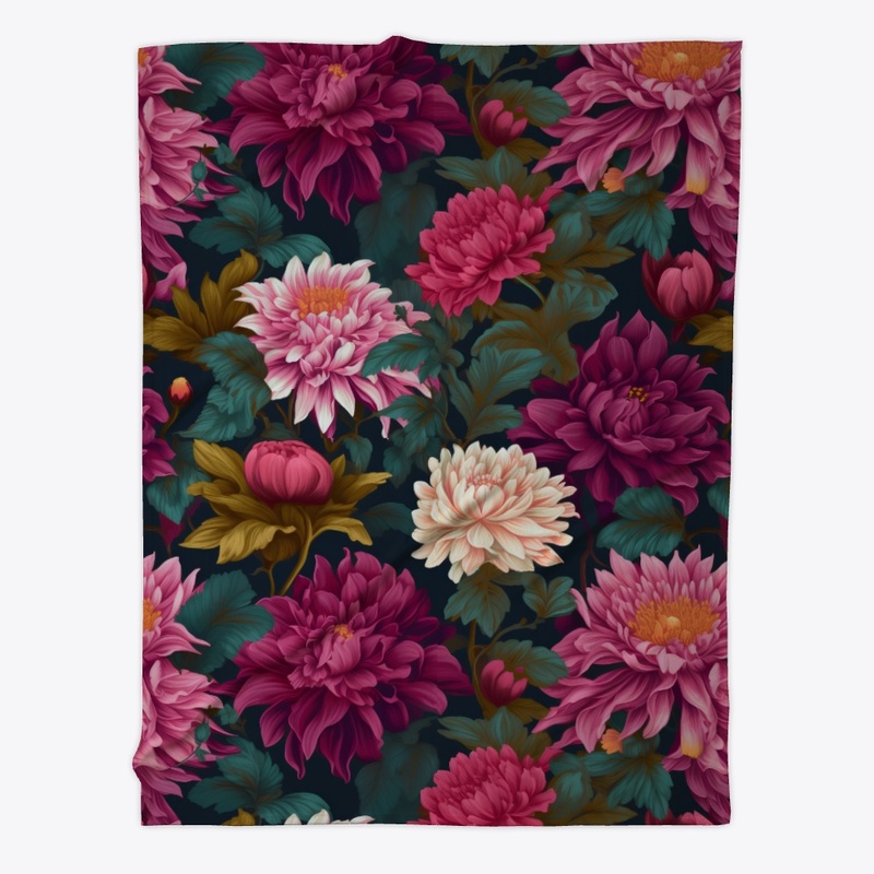 A Fresh Bloom Fleece Blanket